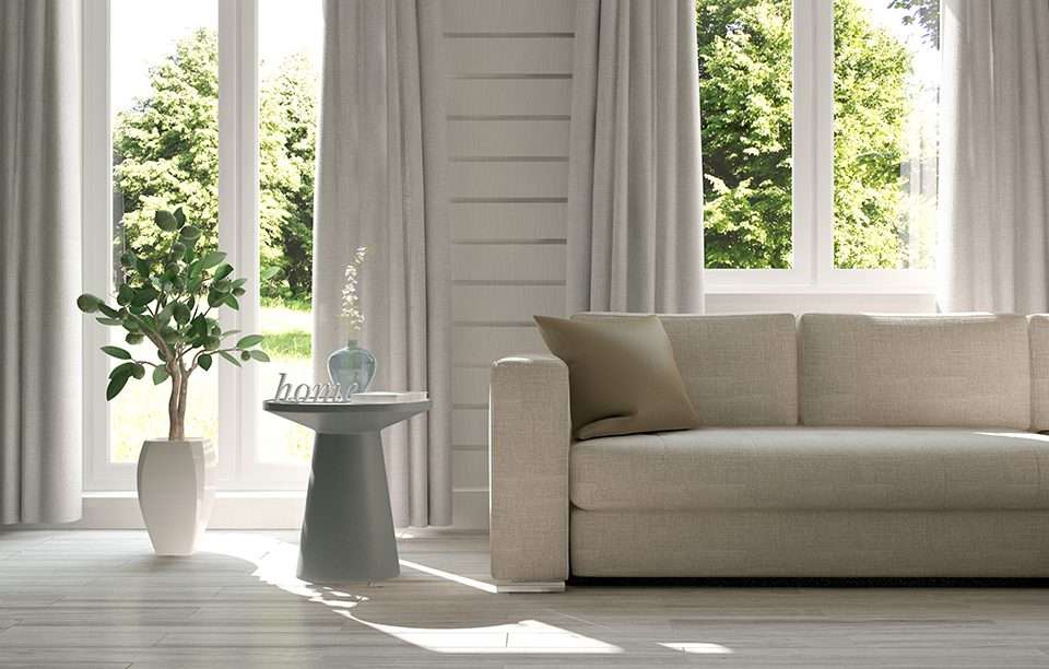 Curtains covering Doorways